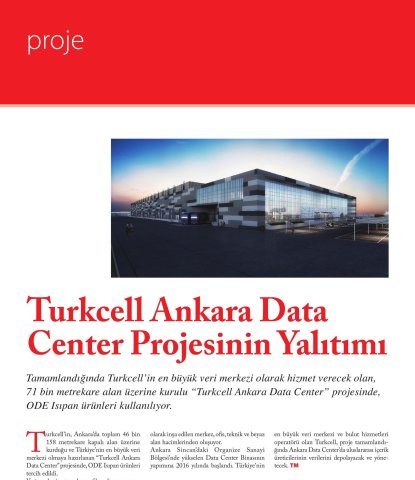  Turkcell Ankara Data Center Projesinin Yalıtımı 