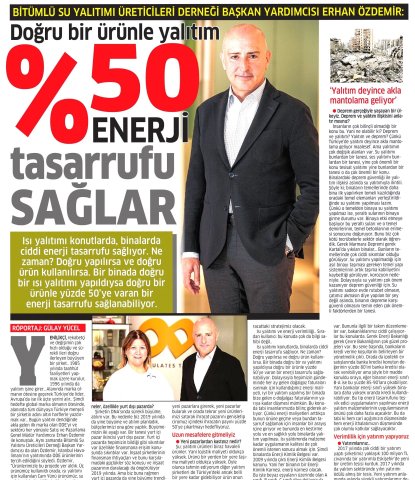  Doğru Bir Ürünle Yalıtım %50 Enerji Tasarrufu Sağlar 