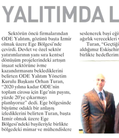  Yalıtımda liderlik yolunda 