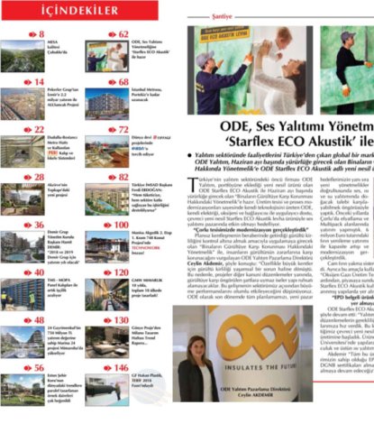  ODE,Ses Yalıtımı Yönetmeliğine Starflex Eco Akustik İle Hazır 