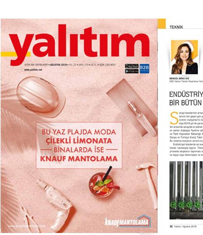  ENDÜSTRİYEL TESİSLERDE YALITIM BİR BÜTÜN OLARAK ELE ALINMALI 